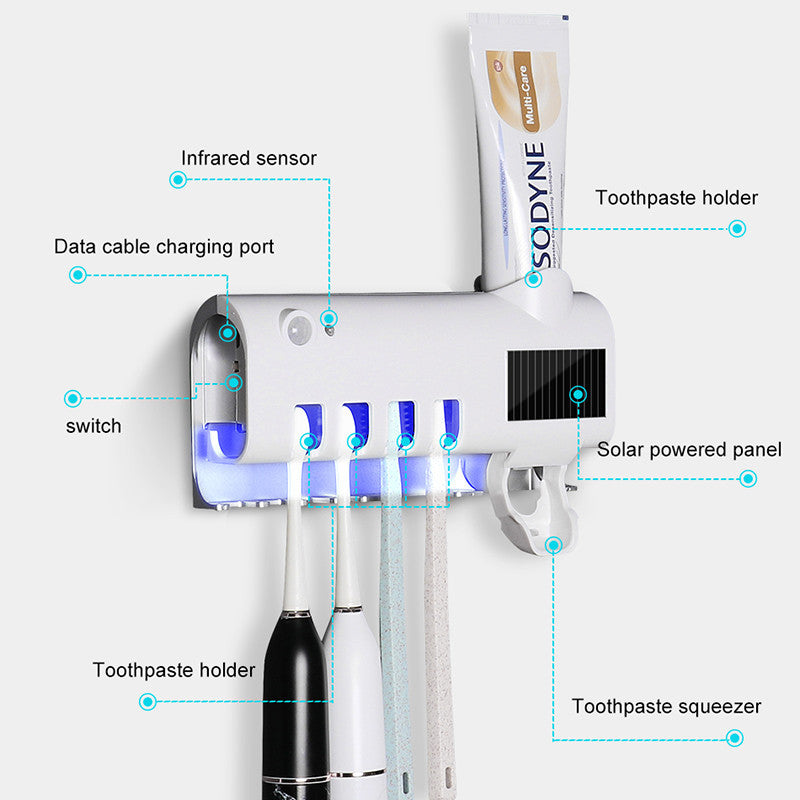 SmartSqueeze Pro™ || Wall-Mounted Toothpaste Dispenser