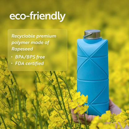 EasyFold™ || Collapsible Travel Water Bottle – Space Saving & Leak Proof