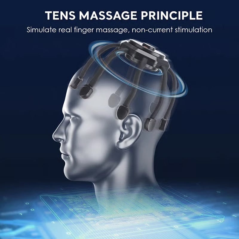 Electric Octopus Head Massager for Scalp Relaxation