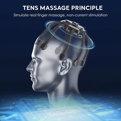 Electric Octopus Head Massager for Scalp Relaxation