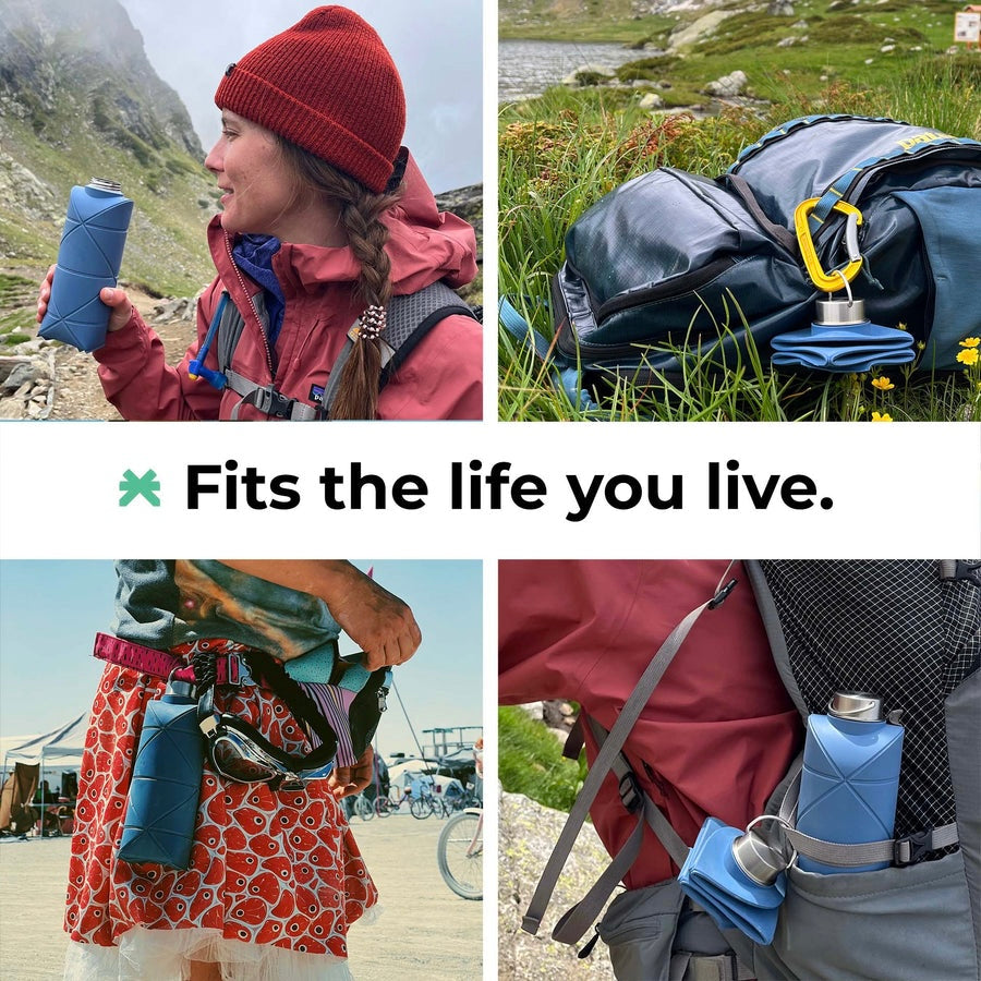 EasyFold™ || Collapsible Travel Water Bottle – Space Saving & Leak Proof