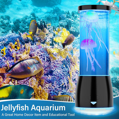 AquaGlo Jellyfish Lamp with realistic jellyfish lighting for home decor.